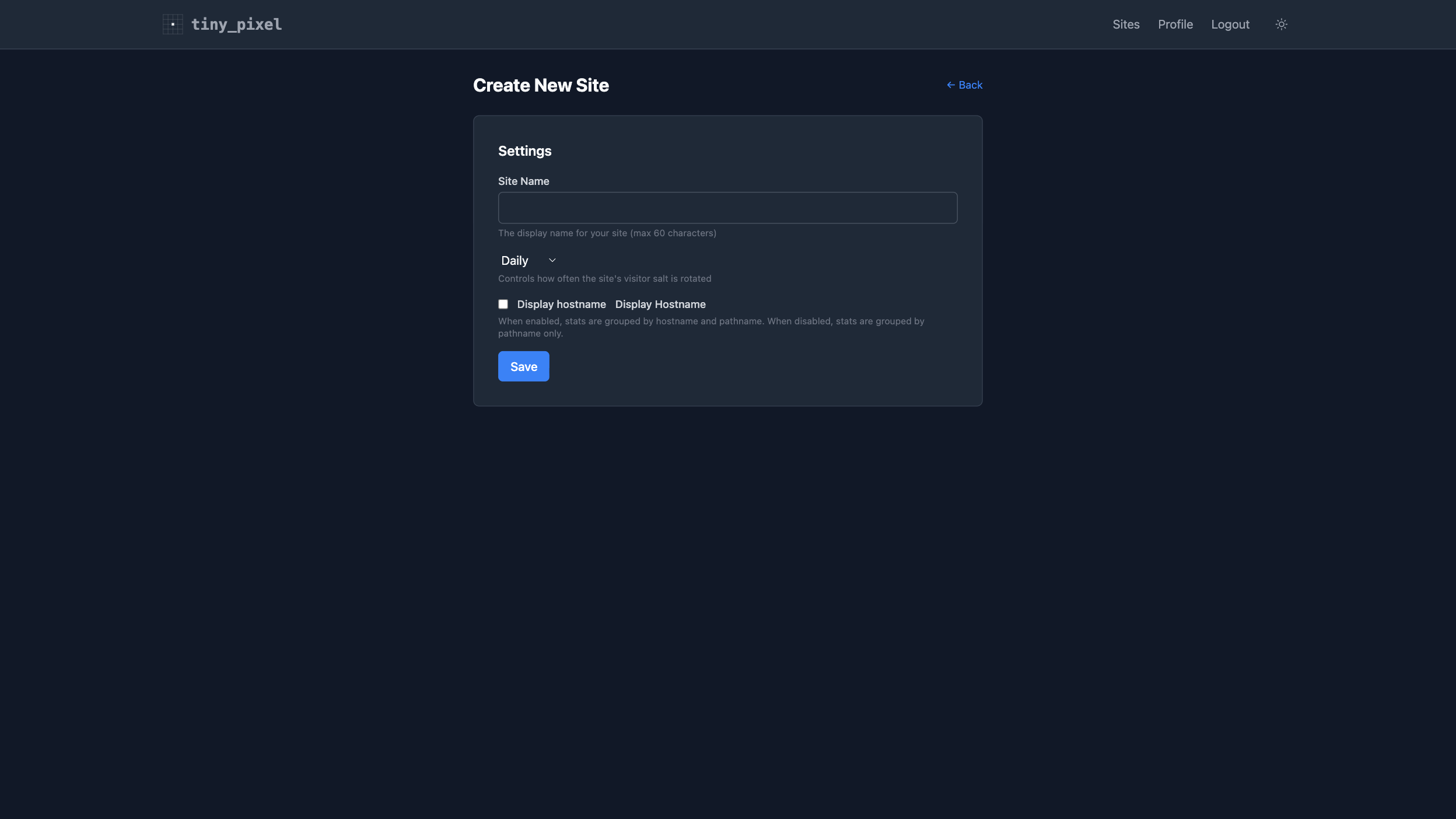 New Site