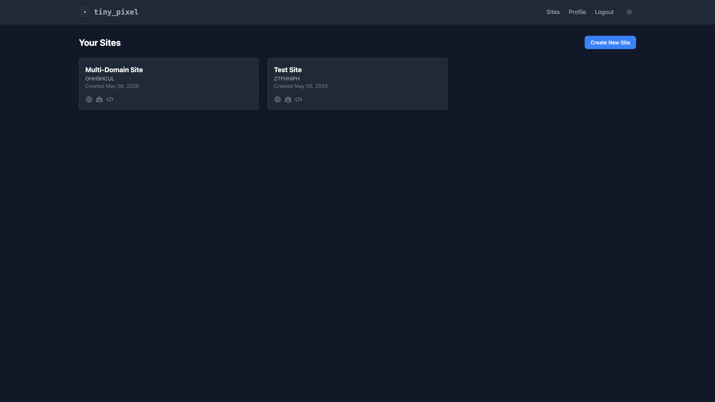 Sites Index